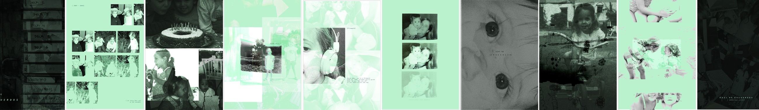 Baúl de Recuerdos, the full fanzine spread laid out