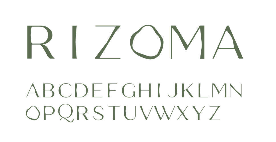 Rizoma typeface specimen for Kairo